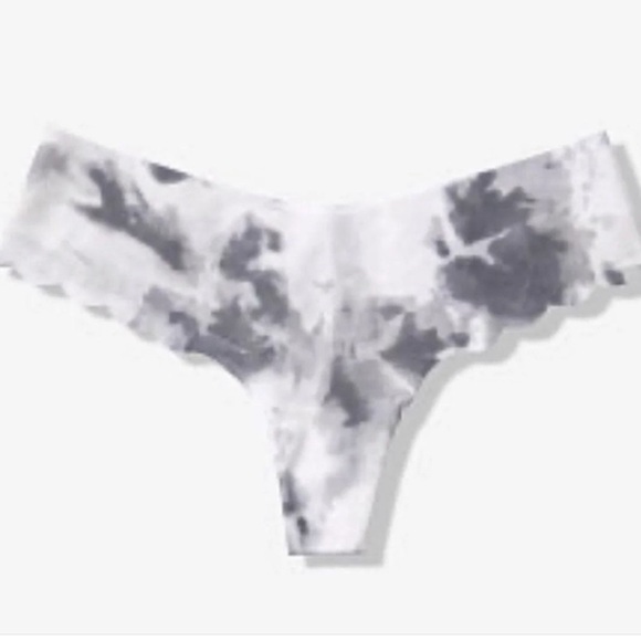 Victoria's Secret Pink Gray and White Tie-Dye Panties - Picture 1 of 6